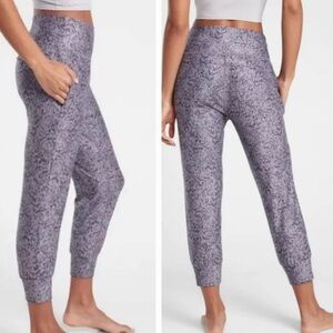 Athleta Purple Patterned Track Pants